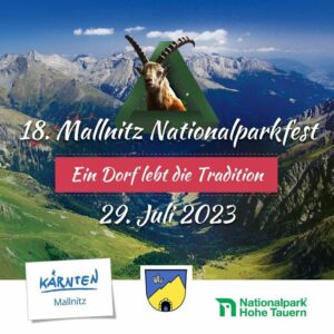18. Mallnitzer Nationalparkfest am 29. Juli 2023